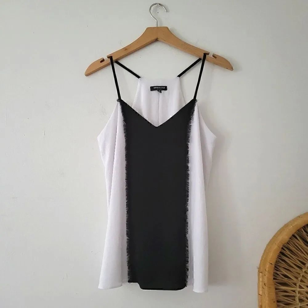 Kenneth Cole New York Black and White Cami Sleeveless XS